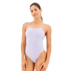 Costume TYR Lapped Solid Lilla Chiaro Donna