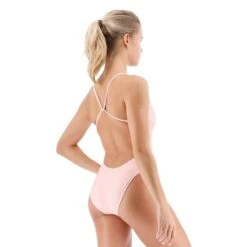 Costume TYR Lapped Solid Rosa Pastello Donna 9 Costume TYR Lapped Solid Rosa Pastello Donna -Swim Fit Sconto tyr clap7a668 004