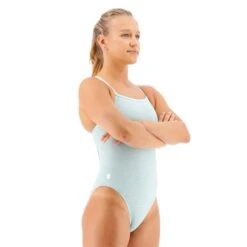 Costume TYR Lapped Solid I Azzurro Donna -Swim Fit Sconto tyr dlap7a332 005