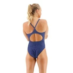 Costume TYR Lapped Solid I Blu Scuro Donna -Swim Fit Sconto tyr dlap7a401 006