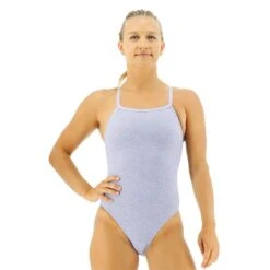 Costume TYR Lapped Solid I Lilla Chiaro Donna