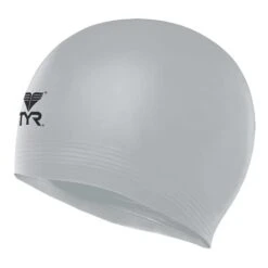 Cuffia Nuoto TYR Solid Latex Grigio