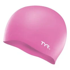 Cuffia Nuoto TYR Silicone No Wrinkle Rosa Chiaro Bambini