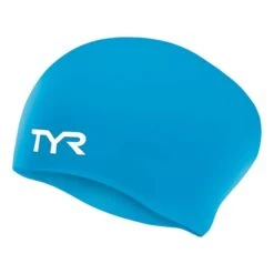 Cuffia Nuoto TYR Silicone Cap Long Hair Blu
