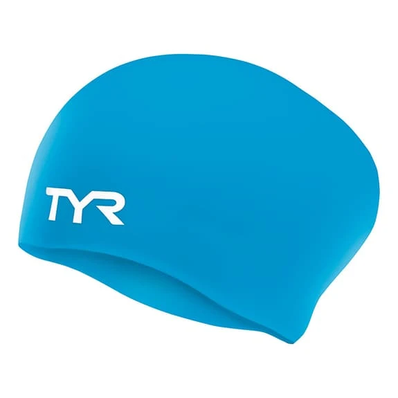 Cuffia Nuoto TYR Silicone Cap Long Hair Blu 1 Cuffia Nuoto TYR Silicone Cap Long Hair Blu