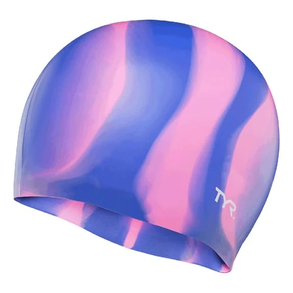 Cuffia TYR Silicone Multi Color Rosa Rosa Blu 1 Cuffia TYR Silicone Multi Color Rosa Rosa Blu