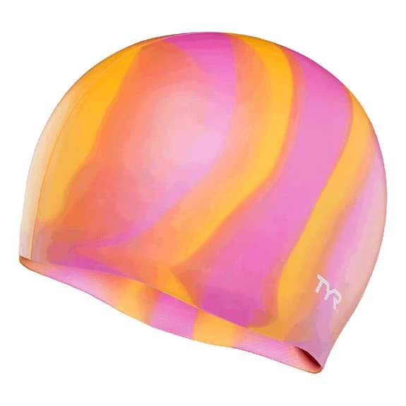 Cuffia TYR Silicone Multi Color Arancione Rosa 1 Cuffia TYR Silicone Multi Color Arancione Rosa