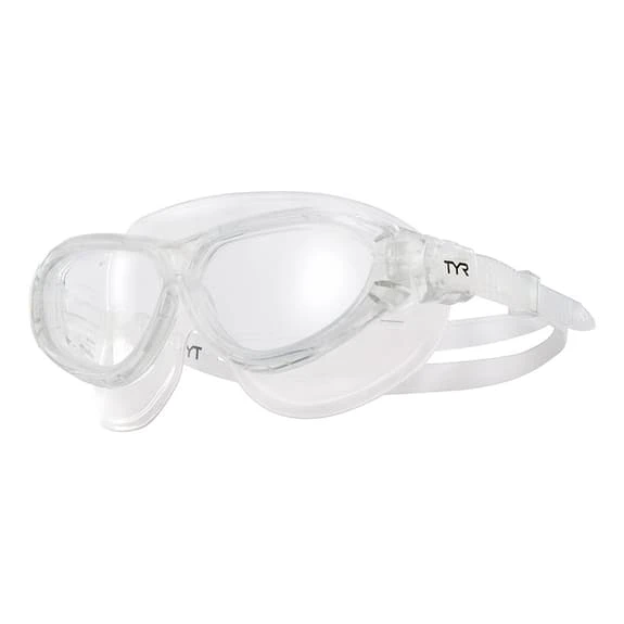 Occhialini Nuoto TYR Flex Frame Bianco Con Lente Trasparente 1 Occhialini Nuoto TYR Flex Frame Bianco Con Lente Trasparente