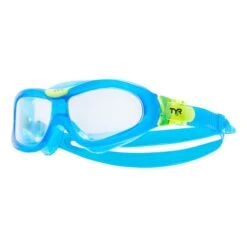 Occhialini TYR Orion Blu Verde Con Lenti Trasparenti Bambini