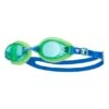 Occhialini TYR Qualifier Blu Verde Con Lenti Blu Bambini
