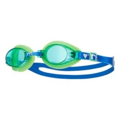 Occhialini TYR Qualifier Blu Verde Con Lenti Blu Bambini