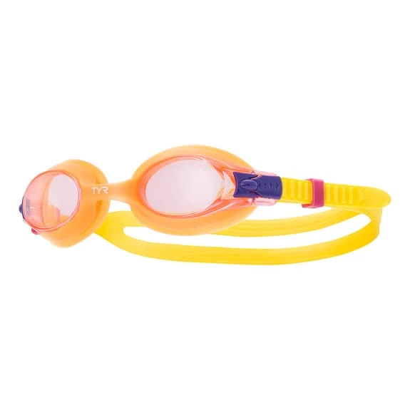 Occhialini TYR Swimple Arancione Giallo Con Lenti Trasparenti Rosso Bambini 1 Occhialini TYR Swimple Arancione Giallo Con Lenti Trasparenti Rosso Bambini