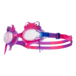 Occhialini TYR Swimple Frog Lilla Rosa Con Lenti Trasparenti Bambini