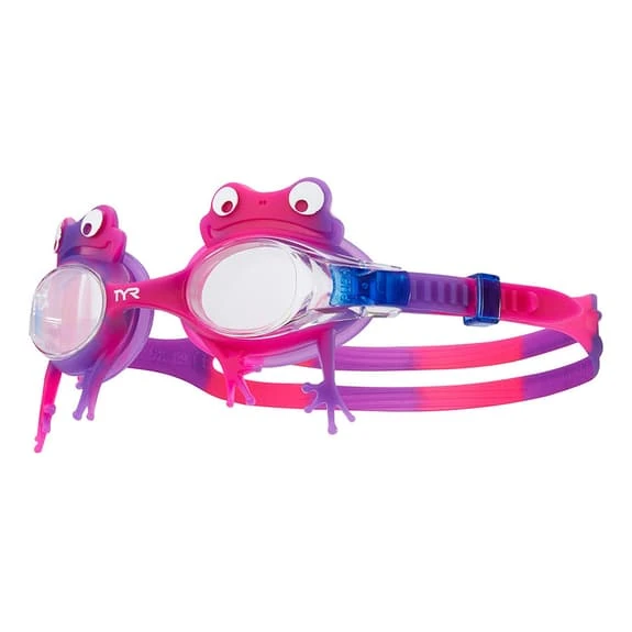 Occhialini TYR Swimple Frog Lilla Rosa Con Lenti Trasparenti Bambini 1 Occhialini TYR Swimple Frog Lilla Rosa Con Lenti Trasparenti Bambini