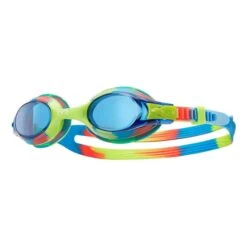 Occhialini TYR Swimple Tie Dye Blu Verde Rosso Con Lenti Trasparenti Bambini
