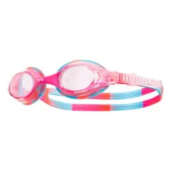 Occhialini TYR Swimple Tie Dye Rosa Blu Arancione Con Lenti Trasparenti Bambini