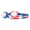 Occhialini TYR Swimple USA Rosso Blu Bianco Con Lenti Trasparenti