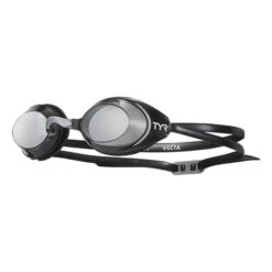 Occhialini Nuoto TYR Vecta Racing Nero Con Lenti Scure Nero