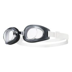 Occhialini TYR Foam Bianco Nero Con Lenti Trasparenti