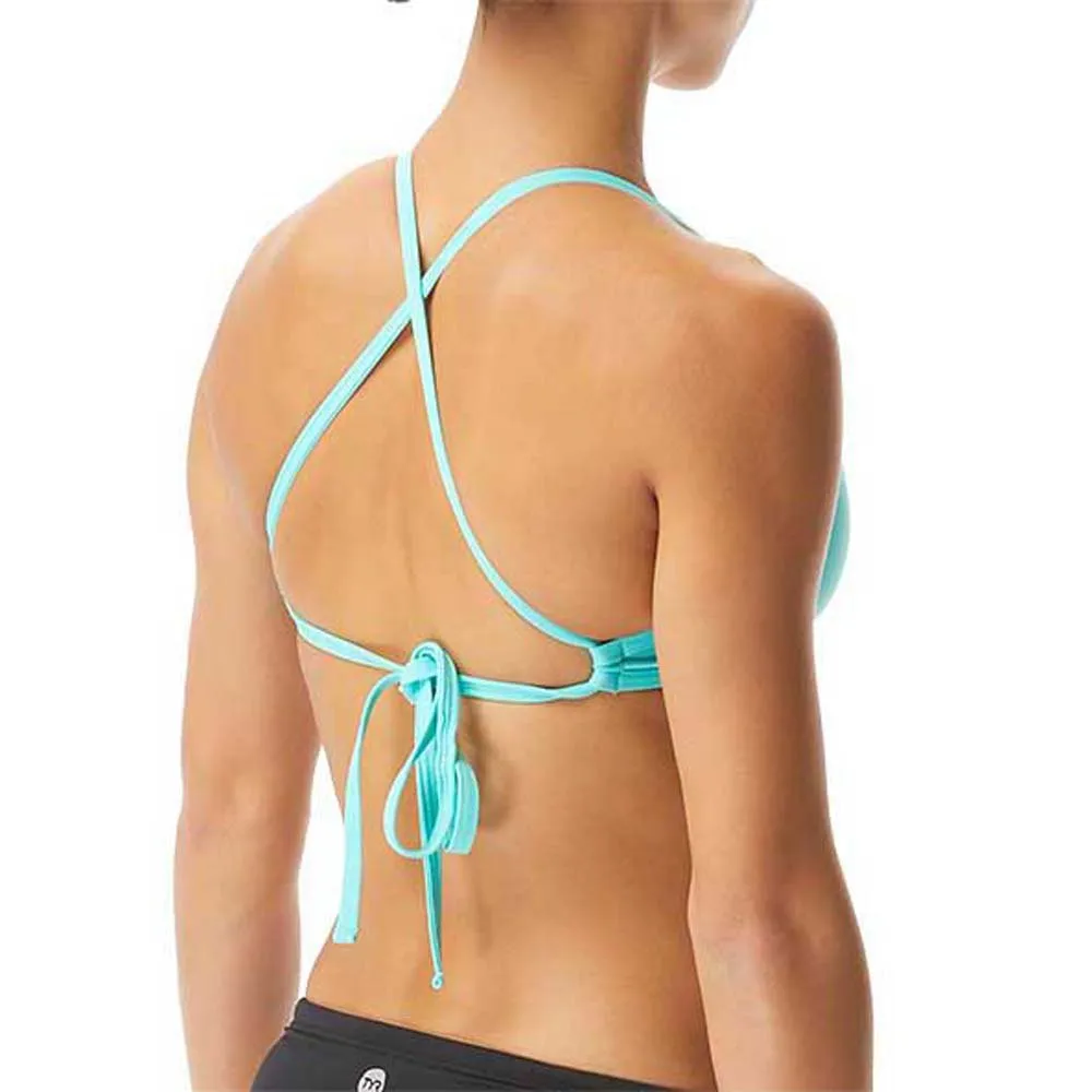 TYR Top Bikini Solid Pacific Tieback 2 TYR Top Bikini Solid Pacific Tieback - immagine 2