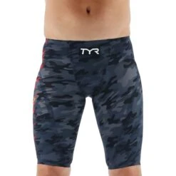 Costume TYR Venzo Camo Nero Grigio Arancione