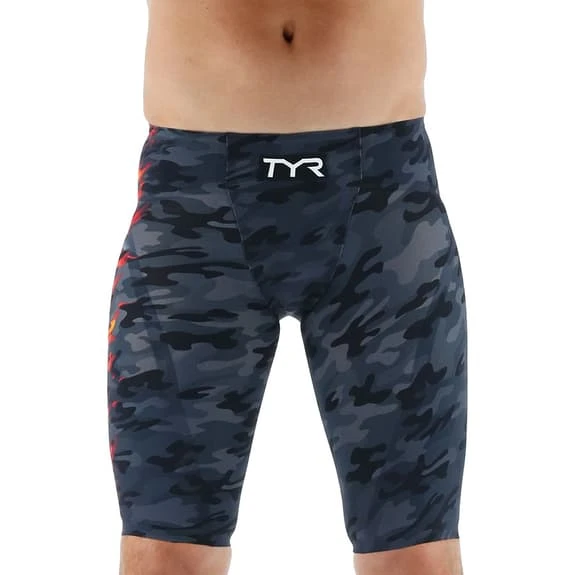 Costume TYR Venzo Camo Nero Grigio Arancione 1 Costume TYR Venzo Camo Nero Grigio Arancione