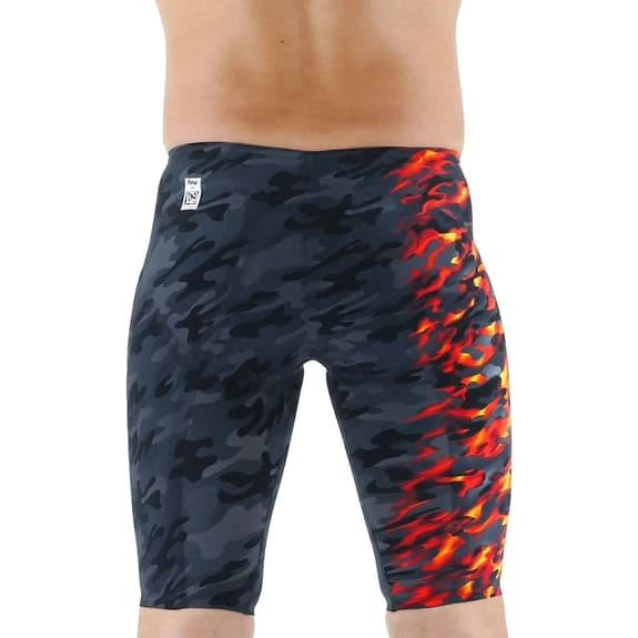 Costume TYR Venzo Camo Nero Grigio Arancione 2 Costume TYR Venzo Camo Nero Grigio Arancione - immagine 2